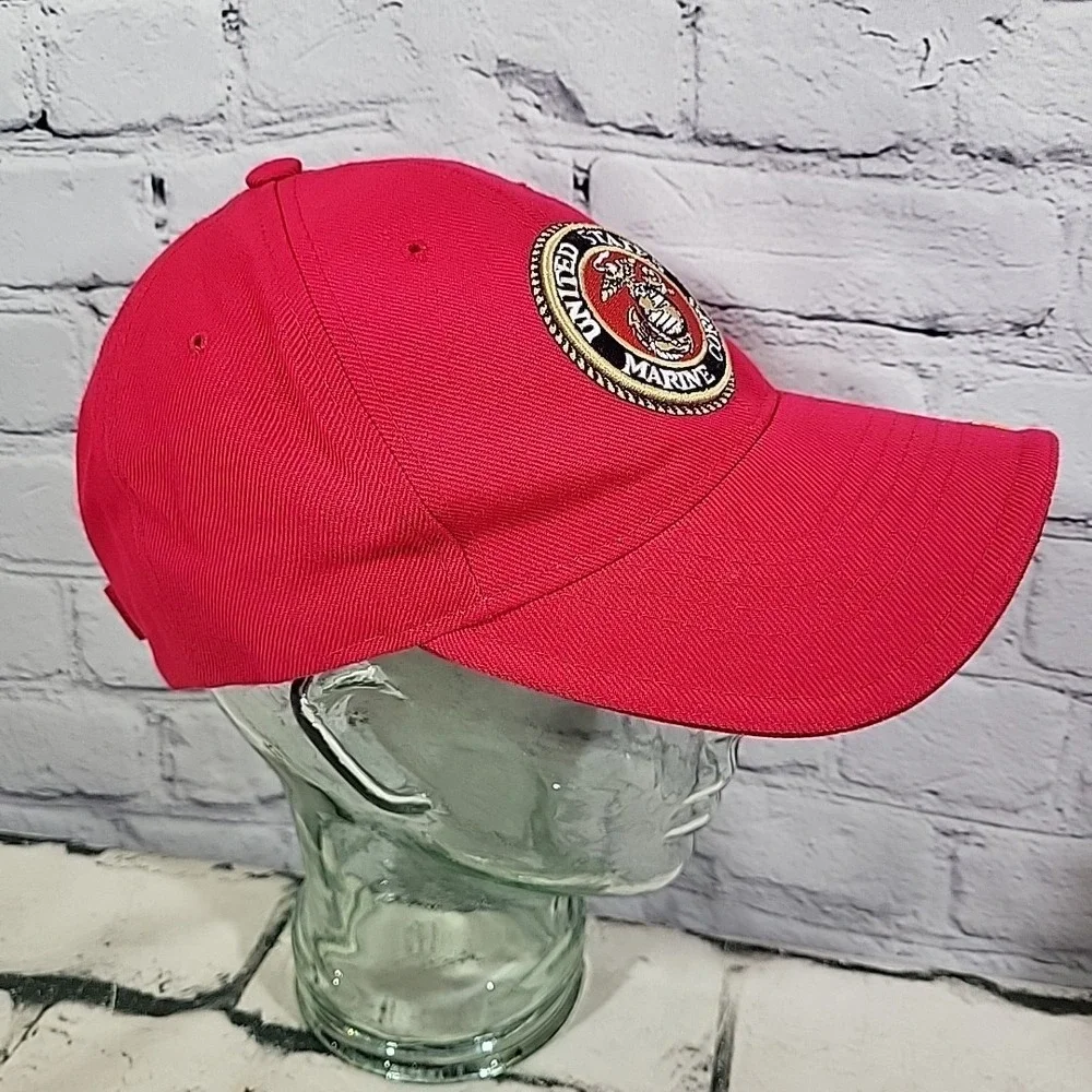 United States Marine Corps Hat The Few The Proud Mens Red‎ Adjustable Ball Cap